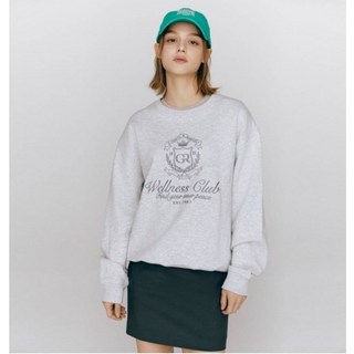 지오다노여성 기본 프린트 라운드 면 맨투맨 티셔츠 325510