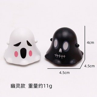 萬聖節鬼節迴力車玩具車 - 南瓜幽靈骷髏蝙蝠兒童禮物【1C022O127】, 白幽靈, 1個, 白幽靈