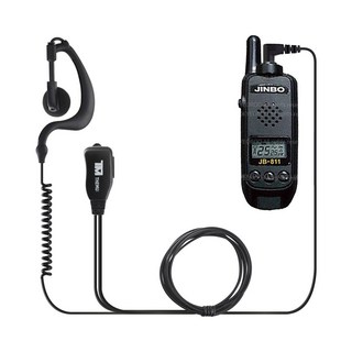 생활무선국 진보 JB-811 무전기용 귀걸이형 더뮤 라이트이어마이크 리시버 인이어 제이콤1핀, 1개