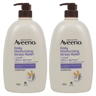 아비노 데일리 모이스춰라이징 스트레스릴리프 바디로션, 2개, 1L