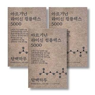 담백하루 아르기닌 라이신 컴플렉스 5000 30p, 600ml, 3개