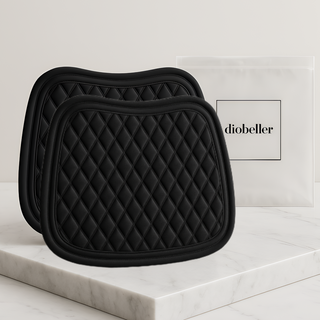 디오벨러 편안한 사계절 프리미엄 차량용 방석, 2개, 블랙