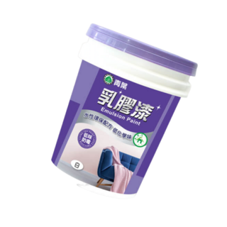 青葉 乳膠漆, 玫瑰白, 1個, 18.375L