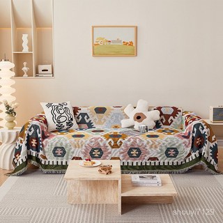 防滑全蓋毯 沙發毯蓋巾全包萬能沙發套罩 沙發蓋布 防滑沙發巾 四季通用沙發巾 輕奢高級沙發蓋布 防貓抓沙發套罩, 凱斯哈林,180*130cm, 1個