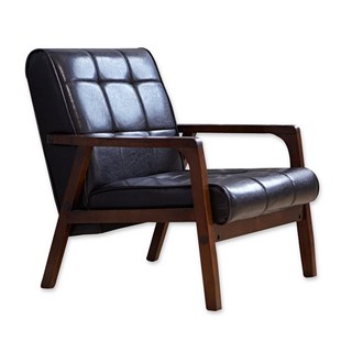 班尼斯 小次郎單人座皮革沙發 復古經典復刻沙發 單人沙發, 咖啡色