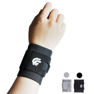 캄핏 손목보호대 스포츠 슬림 손목아대 손목밴드, 블랙, 1개