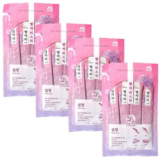 마이베프 별자리스틱 강아지 고양이 짜먹는 간식, 60g, 4개