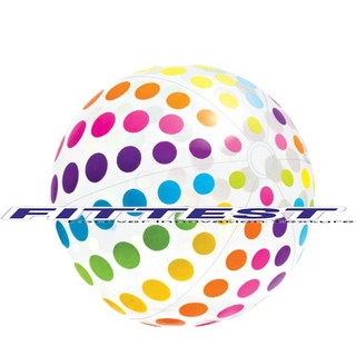 Fittest 海灘球 59065 橄欖球沙灘球 遊戲球 大排球 大龍球 50cm, 1個, 68CM   彩色點點球