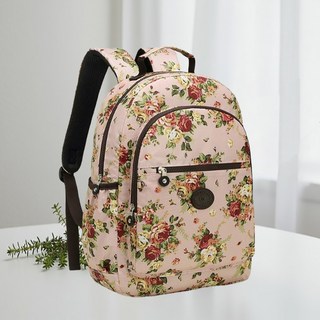 로티백 여성 꽃무늬 패턴 백팩 배낭 가방