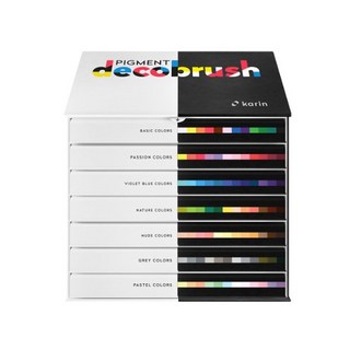 카린 피그먼트 데코브러쉬마카 프로폐셔널 84색, 상세페이지 참조, 상세페이지 참조