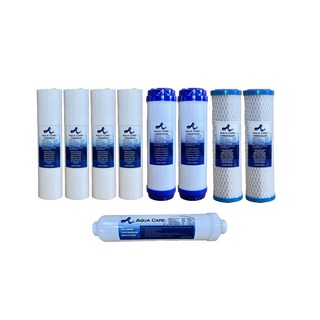 Aqua Care關心水 一年分逆滲透初過濾 後置濾芯組 適用於RO機/逆滲透, 1套, AQ-SET-1Y