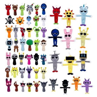 Sprunki Plush節奏盒子公仔毛絨玩具玩偶，可愛跳舞音樂小人，柔軟舒適，陪伴孩子成長, 道士頭,ts飽滿20cm, 1個