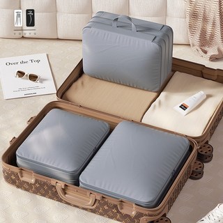 有餘DC 快速 韓國壓壓袋 日韓風旅行壓縮袋 衣物壓縮袋 行李壓縮袋 旅行壓縮包, 1個, 粉色,中號（33*22*15cm）