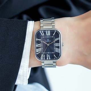 TANDY 탠디 클래식 커플 메탈 손목시계 T-3923 남자 다크블루