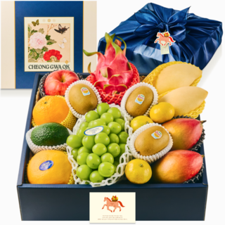 청과옥 실패없는 프리미엄 고당도 혼합 과일선물세트, 고급세트, 1세트
