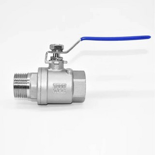 스테인레스양방향밸브 암나사 앵글밸브 수동 BSP 내부 외부 스레드 스테인리스 스틸 투피스 볼 밸브 물 공기 오일 스위치 피팅 SS304 SS316L 1/4 인치2 인치, SUS304, 1-1/2"