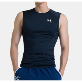 언더아머 1361522 -001 블랙 히트기어 컴프레션 기능성 레깅스 나시티 운동복 트레이닝복 1062719