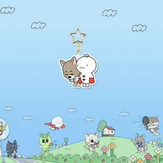 桃園出貨-BOYNEXTDOOR 卡通 衕款亞克力雙麵鑰匙扣掛件飾品, 5#, 1個