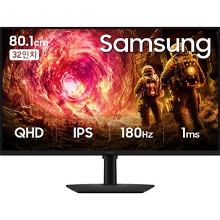 삼성전자 오디세이 G5 IPS 32인치(80.1cm) QHD 피벗 평면 모니터, 80.1cm, 25년형 S32FG500