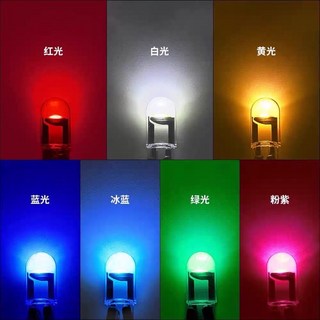 Yobis T10 LED 玻璃全透明 360度無死角 炸彈燈泡 示寬燈 1smd一體透明汽車燈泡車燈牌照燈, 1個, 冰藍,T10
