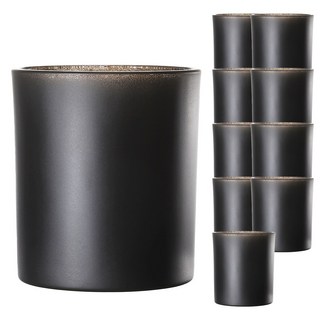 블랙무광 글라스 9온스 10개 캔들용기 향초용기 공병 캔들만들기 향초만들기 캔들재료 향초재료, 본상품선택