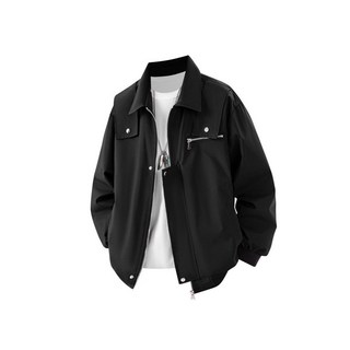 ZEQY 臺灣發貨秋冬新款空軍1飛行員夾克男機車素色外套大碼軍裝美式飛行服