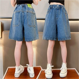 피피진청밴딩4부팬츠 아동 청팬츠 청반바지 여아 4부데님 여름 초등여아 주니어 등교룩 바캉스