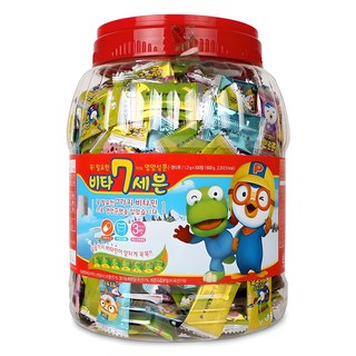 The Little Porong Pororo Vita 7 Seven 蜜桃&草莓&檸檬味, 500顆, 1個