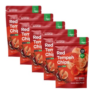 키토유 레드 템페칩, 5개, 50g