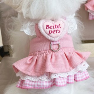 강아지 고양이 하네스 푸들 포메 나시 스커트, 1개