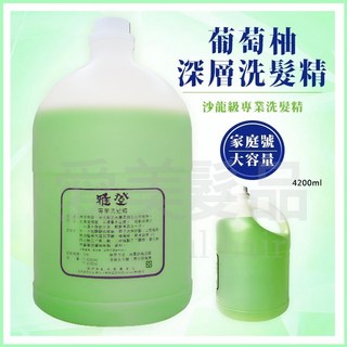 【愛美髮品】贈1好禮 附壓頭 超商限購買1瓶 雅登葡萄柚洗髮精 大容量4500ml 家庭號 沙龍店 職業洗髮精, 1個, 4.5L