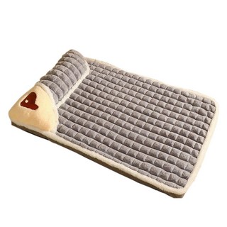 【可拆洗隔日到】寵物床 狗床 貓床 寵物床墊 寵物睡墊 寵物床可拆洗 狗床墊 狗狗睡墊 狗狗床墊 高彈力PP棉 加高加厚, 1個, 水泥灰