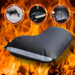 유네오 완벽차단 오토바이 방한 토시 장갑 겨울용 방수, 다크나이트 블랙