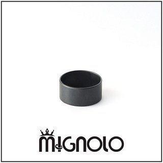 MIGNOLO 磨砂太空陶瓷戒指 做舊嘻哈戒指 哥德式復古泰銀指環