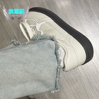狄恩紀復古德訓鞋女夏季百搭小衆原創板鞋2025新款休閒學生小白鞋