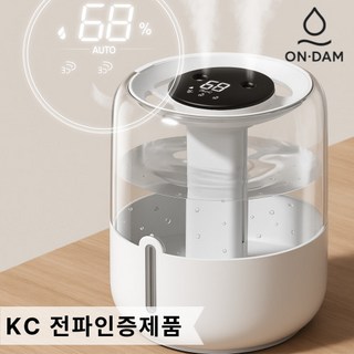 온담 무드등 세척쉬운 대용량 가습기, 화이트