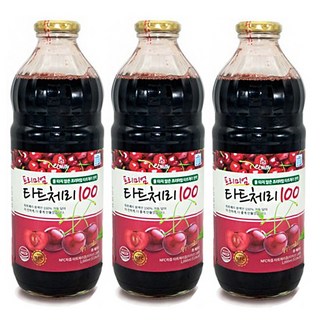 프리미엄 타트체리100 1000mlx3병 타트체리원액 타르트체리원액 사워체리, 1L, 3개
