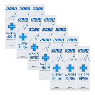 2080 뉴샤이닝 화이트 치약 120g X 15개