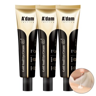 아담공방 골드 달팽이 아이크림 눈가주름 잔주름 제거 눈밑꺼짐 리프팅 링클케어 아이백 크림, 3개, 30ml