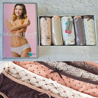 부드럽고 편안한 텐셀 모달 여성팬티 5매입 노마드 071