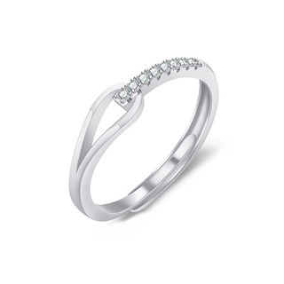 鏤空鑲鑽戒指 / 可調式戒指