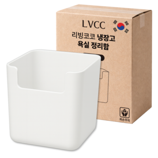 리빙코코 국내생산 냉장고 욕실 정리함 트레이, 10개, 화이트