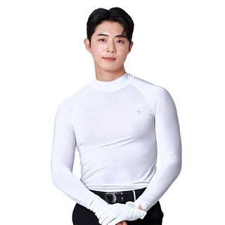 남성용 스포츠 반목터틀 긴팔 언더레이어