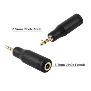 Jack 3.5 mm To 2.5 mm Audio Adapter 2.5mm Male To 3.5mm Female Plug Connector for Aux Speaker Cable, 1개