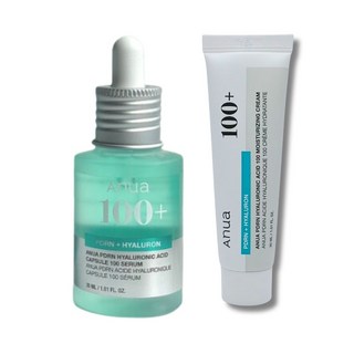 아누아 PDRN 피디알엔 히알루론산 캡슐 100 세럼 30ml + 피디알엔 히알루론산 100 수분 크림 30ml 세트, 1개