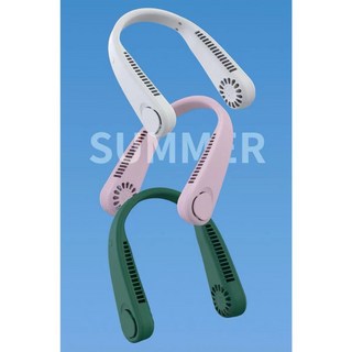 露營風扇 長續航 露營風扇燈 USB風扇 露營電風扇 露營電扇 戶外風扇 充電風扇 辦公室風扇 F6 LED燈 散熱風扇, 掛脖風扇「白色」5W功率三檔