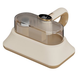 無線家用充電除蟎儀器紫外線香薰殺菌去除蟎蟲超大吸力牀上吸塵器, 一台, 白色【紫外線殺菌+智能數屏顯+濾芯】