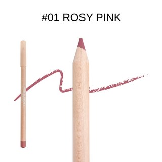 Clio 唇筆 唇線筆 霧面唇筆 奶油唇筆 附削筆器，輕鬆勾勒精緻唇形，打造持久迷人妝效, 1個, 霧面唇筆 #01 ROSY (0675