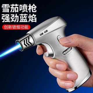 防風直沖打火機 艾灸焊槍 噴槍 點香 燒烤 雪茄點火器 尺寸85*107*31mm 淨重118g