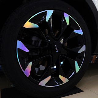 차이룸 쏘렌토MQ4 페이스리프트 호환 20인치 휠 튜닝 스티커, 포지드카본블랙, 1개